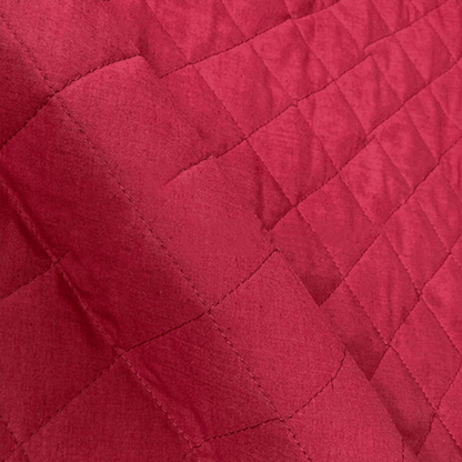 COTTON QUILTED SOFA RUNNER - SOFA COAT (Maroon)