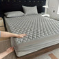 Cotton Quilted Waterproof Mattress Cover - Grey