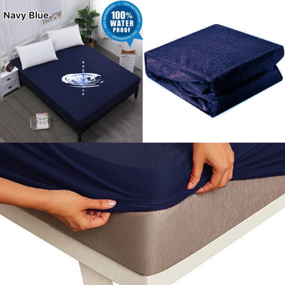 Terry Cotton Waterproof Mattress Protector