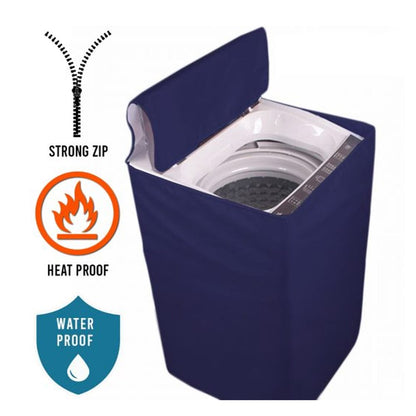 Waterproof Top Loaded Washing Machine Cover - Blue